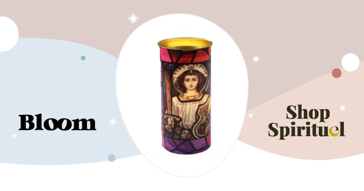Bougie pour demandes à votre ange de calme et de méditation — Las velas de  Mariano